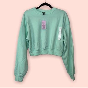 BRAND NEW: Mint Cropped Crewneck